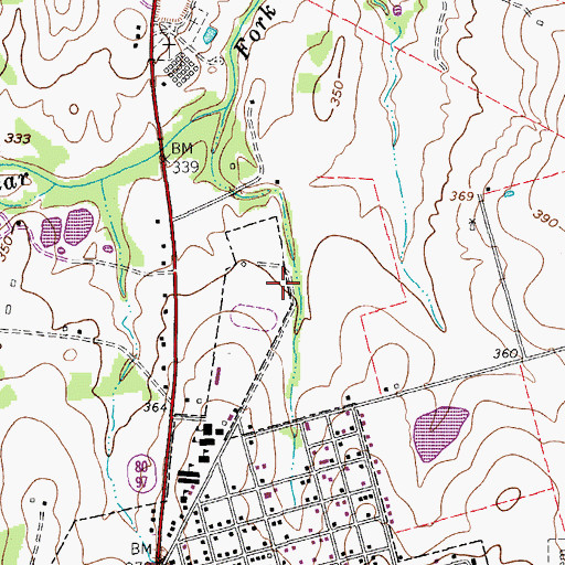 Topographic Map of Nixon - Smiley Elementary School, TX