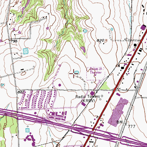 Topographic Map of Dillingham Intermediate School, TX
