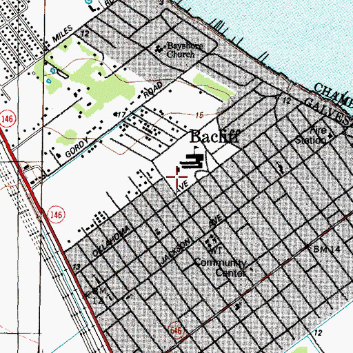 Topographic Map of Kenneth E Little Elementary School, TX