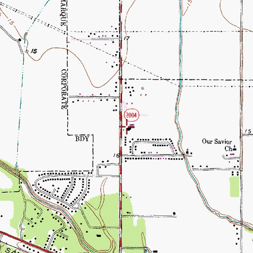 Topographic Map of Kids First Head Start School, TX