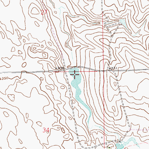 Topographic Map of Buffalo Creek Dam, CO
