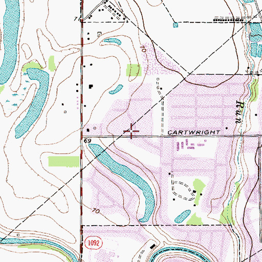 Topographic Map of Quail Valley Elementary School, TX