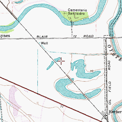 Topographic Map of Highlands Elementary School, TX