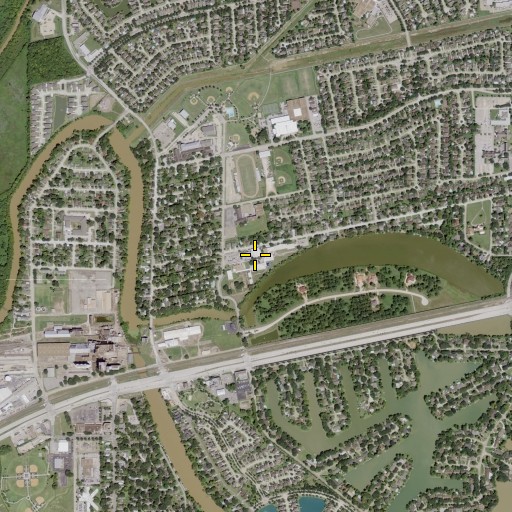 Aerial/Satellite Image of Lakeview Elementary School, TX