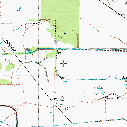 Topographic Map of Mission Bend Elementary School, TX