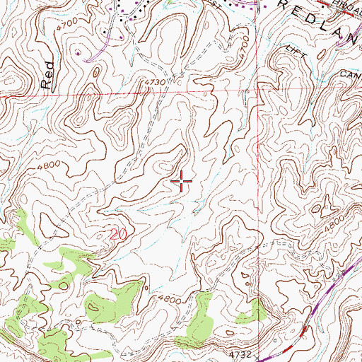 Topographic Map of Gardner Lake Reservoir, CO