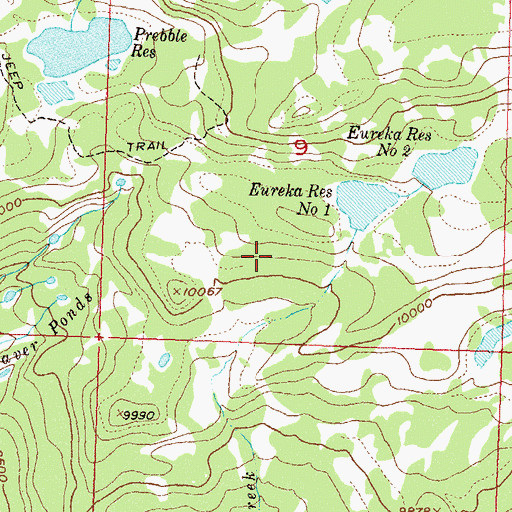 Topographic Map of Hay Park Number 2 West Dam, CO
