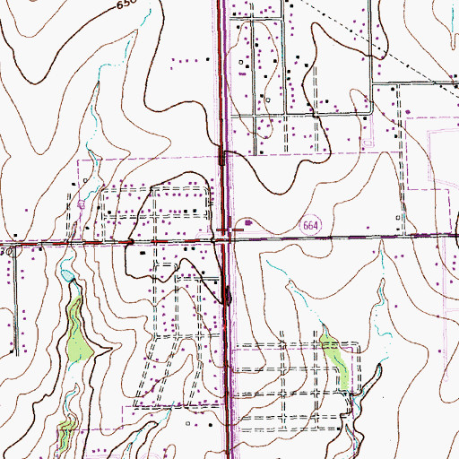 Topographic Map of Shields Elementary School, TX