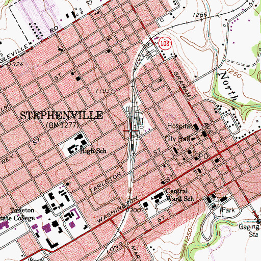 Topographic Map of Summer Sky Alternative School, TX