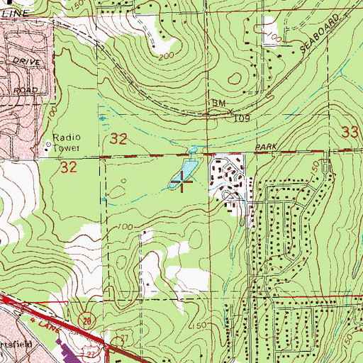 Topographic Map of Govenors Park, FL