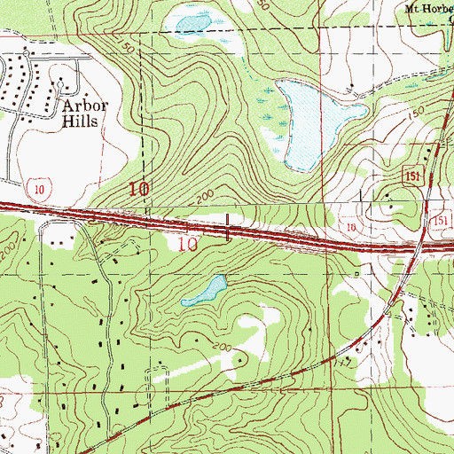 Topographic Map of A J Henry Park, FL
