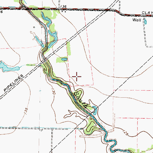 Topographic Map of Loraine T Golbow Elementary School, TX