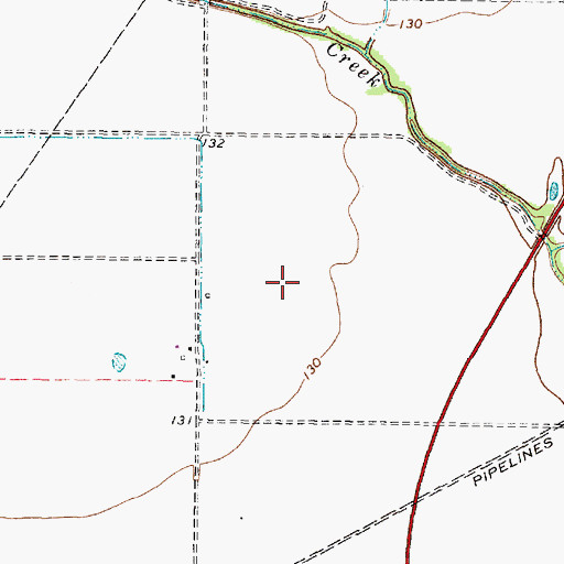 Topographic Map of Lowery Elementary School, TX
