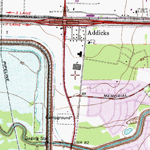 Topographic Map of Maurice L Wolfe Elementary School, TX