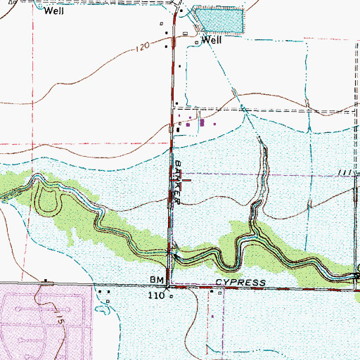 Topographic Map of Mayde Creek Elementary School, TX
