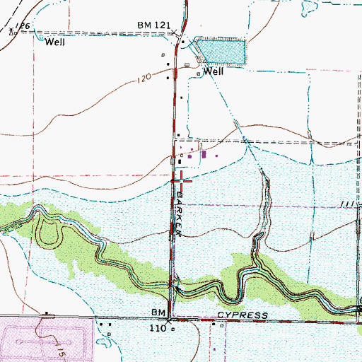Topographic Map of Mayde Creek Junior High School, TX