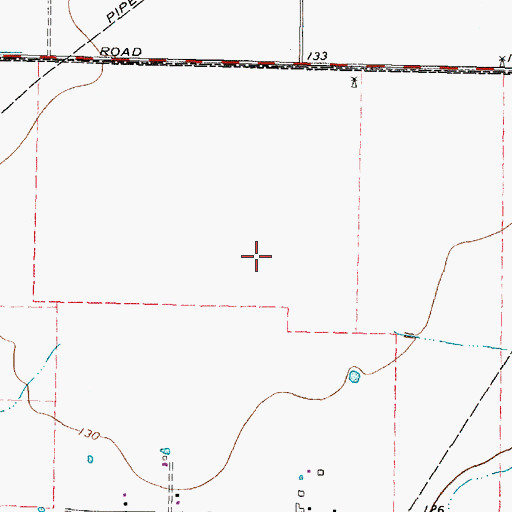 Topographic Map of McRoberts Elementary School, TX