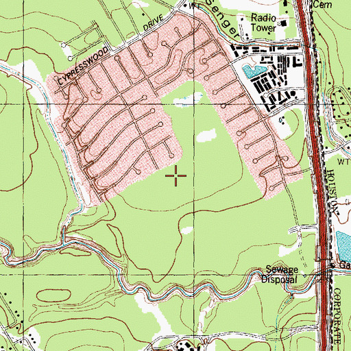 Topographic Map of Lemm Elementary School, TX