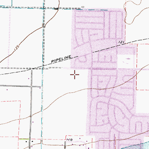 Topographic Map of Lieder Elementary School, TX