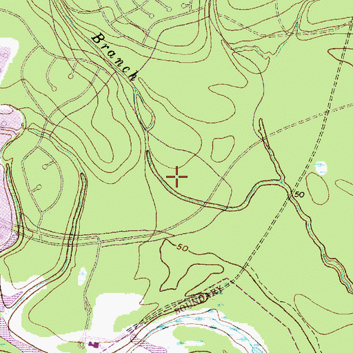 Topographic Map of Kingwood High School, TX