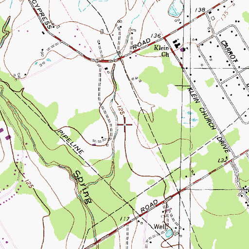 Topographic Map of Kuehnle Elementary School, TX