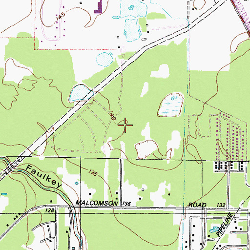 Topographic Map of Lakewood Elementary School, TX
