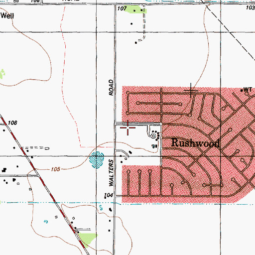 Topographic Map of Joan Link Elementary School, TX