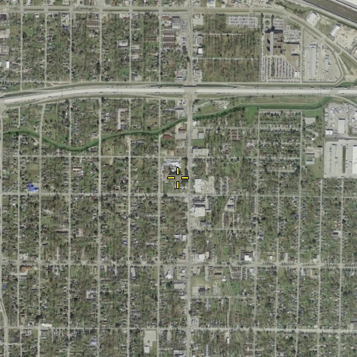 Aerial/Satellite Image of Kashmere Gardens Elementary School, TX