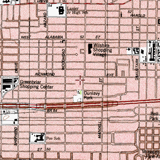 Topographic Map of Middle College for Technology, TX