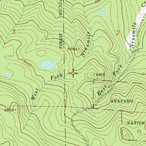 Topographic Map of Sinkovits and Linke Reservoir, CO