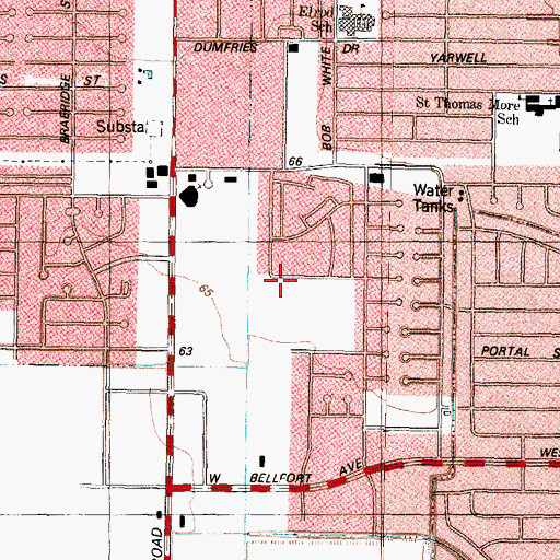 Topographic Map of Halpin Learning Center, TX
