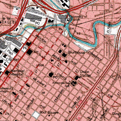 Topographic Map of Harris County Juvenile Justice Charter School, TX