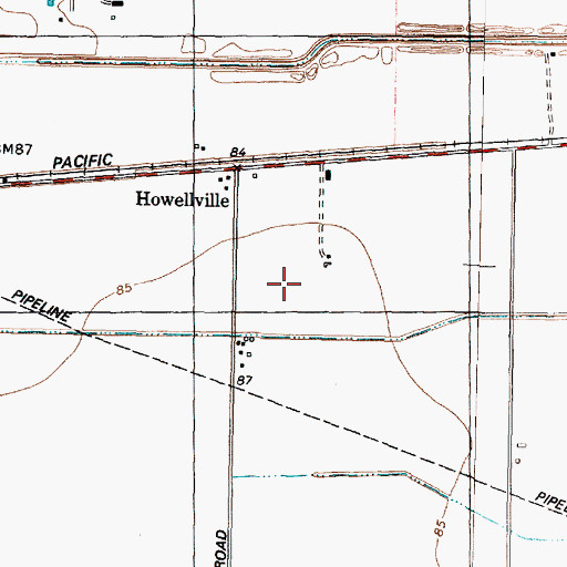 Topographic Map of Hearne Elementary School, TX