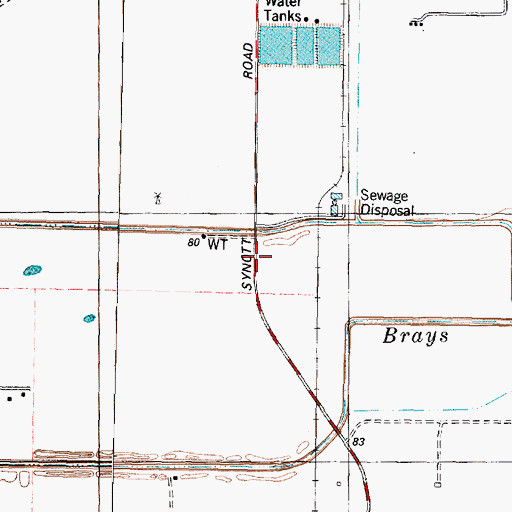 Topographic Map of Heflin Elementary School, TX