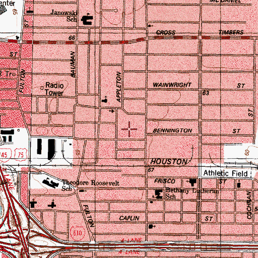 Topographic Map of Herrera Elementary School, TX
