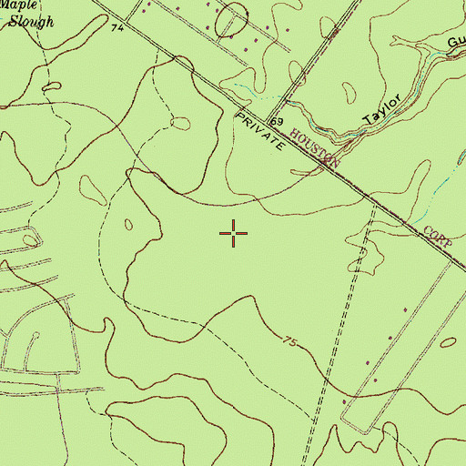 Topographic Map of Hidden Hollow Elementary School, TX