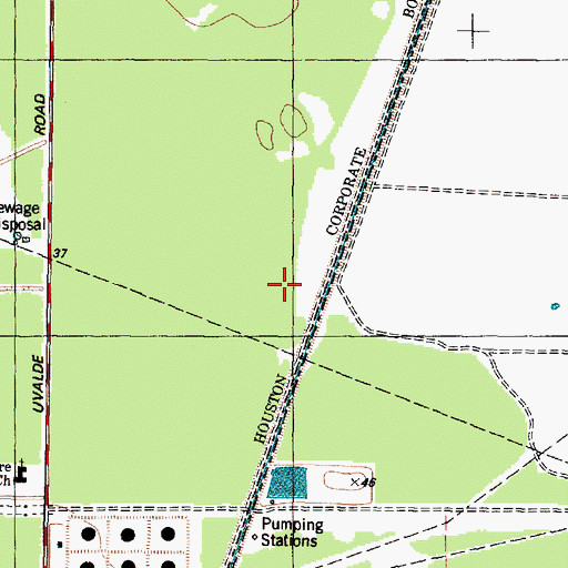Topographic Map of High Point Alternative School - Sheldon, TX