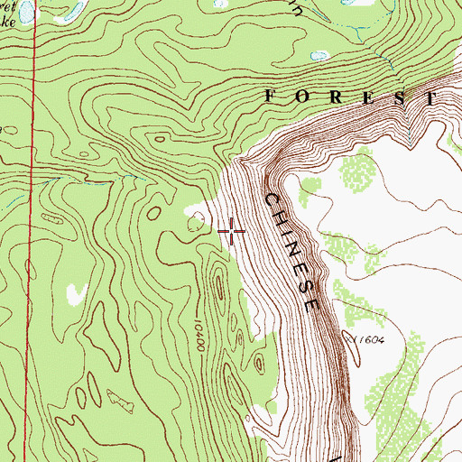 Topographic Map of McGinnis Meadows Reservoir Dam, CO