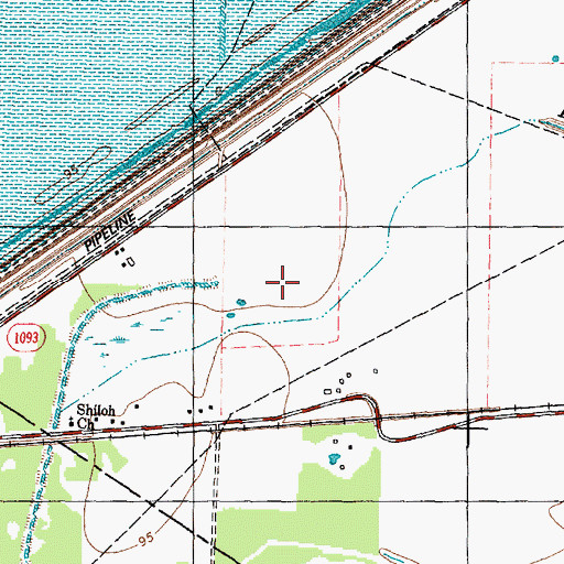 Topographic Map of Flem Rees Elementary School, TX