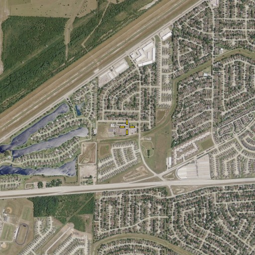 Aerial/Satellite Image of Flem Rees Elementary School, TX
