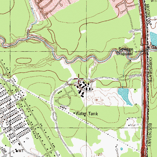 Topographic Map of Forest Springs Hospital, TX
