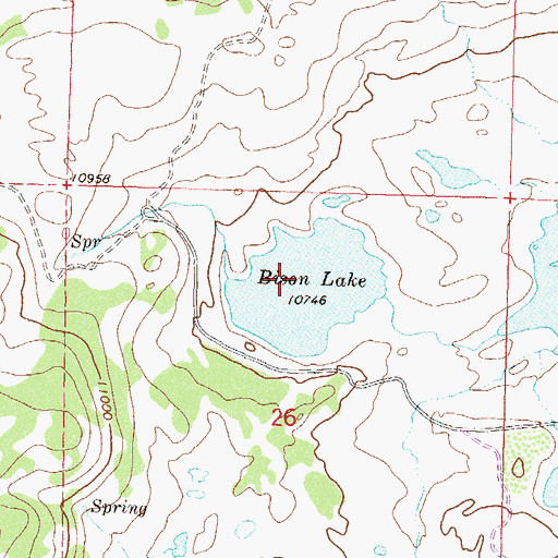Topographic Map of Bison Lake Dam, CO