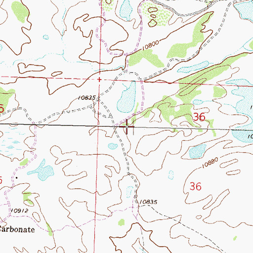 Topographic Map of Supply Basin Reservoir, CO