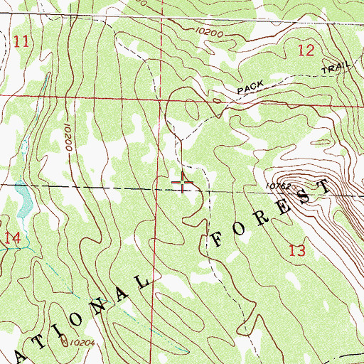 Topographic Map of Battlement Number 6 Dam, CO
