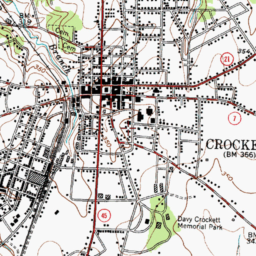 Topographic Map of New Hope Academy, TX