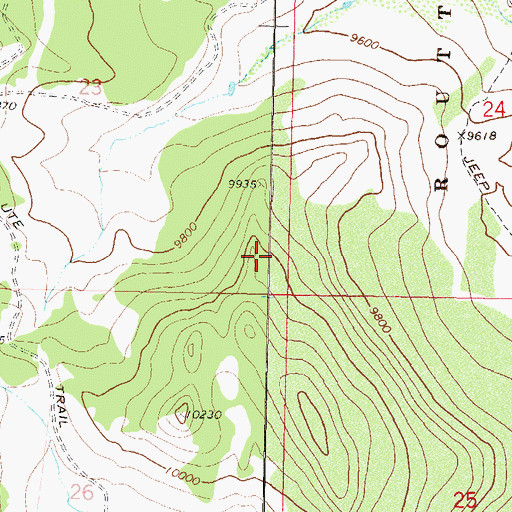 Topographic Map of Harper Reservoir, CO