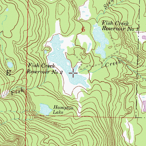 Topographic Map of Fish Creek Number 2 Dam, CO
