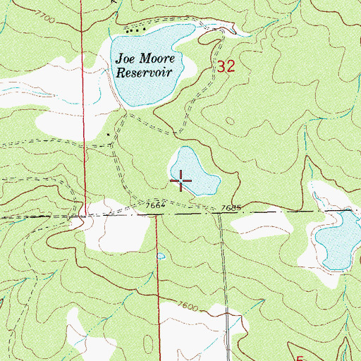 Topographic Map of Sellers and McClane Dam, CO