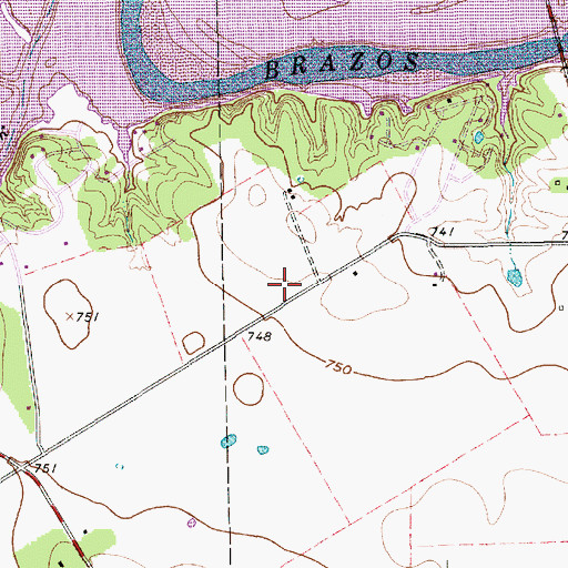 Topographic Map of Nettie Baccus Elementary School, TX