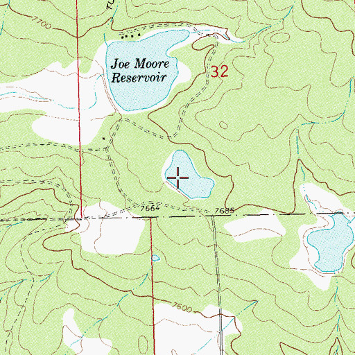 Topographic Map of Sellers and McClane Reservoir, CO